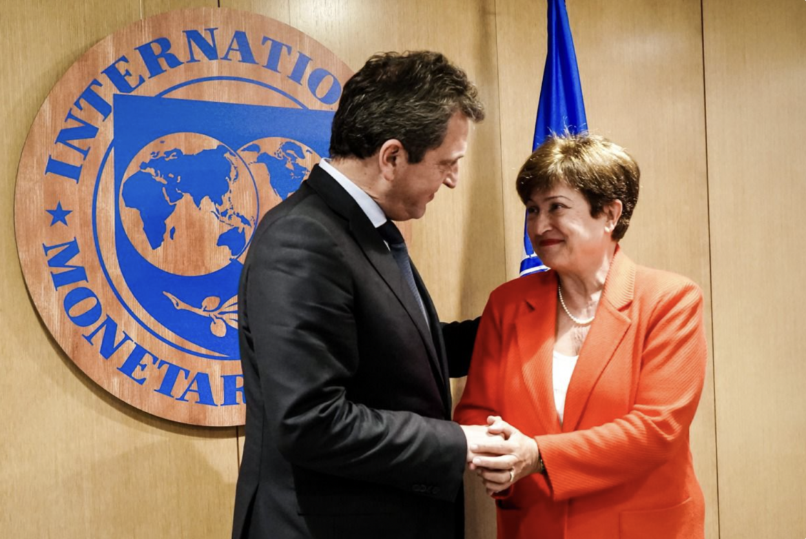 Sergio Massa with IMF Managing Director Kristalina Georgieva