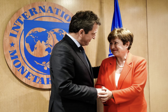 Sergio Massa with IMF Managing Director Kristalina Georgieva