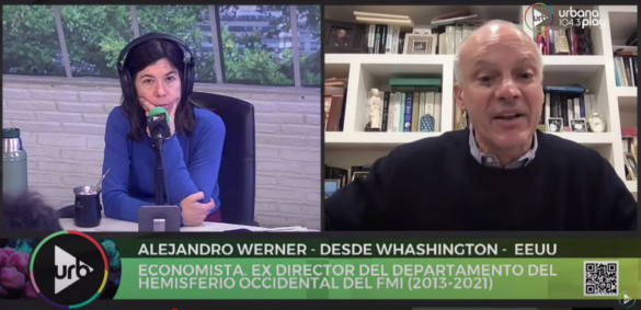 Alejandro Werner and María O'Donnell on Urbana Play. Source: Screenshot