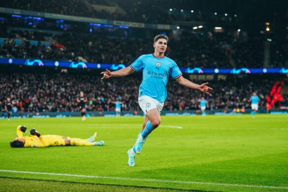 Julián Álvarez, from Manchester City. Manchester City Twitter account