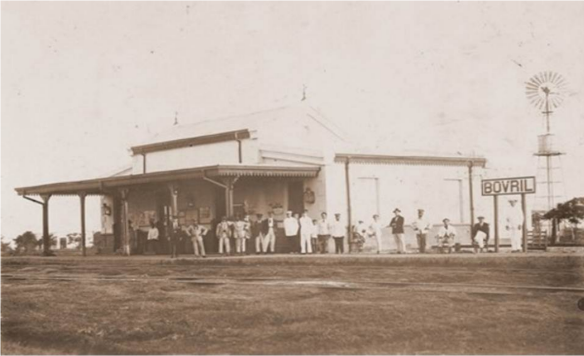 Bovril train station, 1917. Source: Bovril municipal government