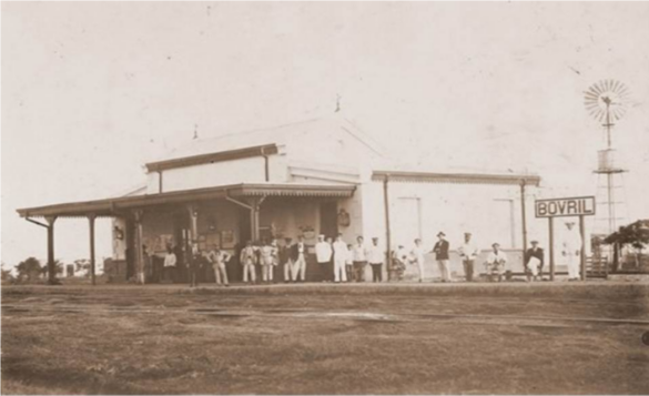 Bovril train station, 1917. Source: Bovril municipal government