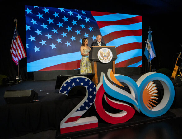 US Ambassador Marc Stanley gave a speech at the ceremony. Credit: United States Embassy in Buenos Aires