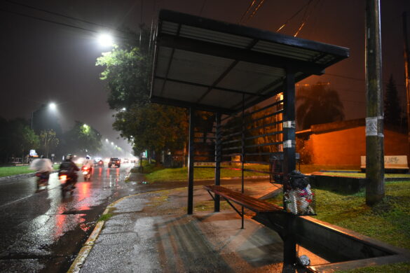 Bus strike in the Greater Buenos Aires. Credit: Télam