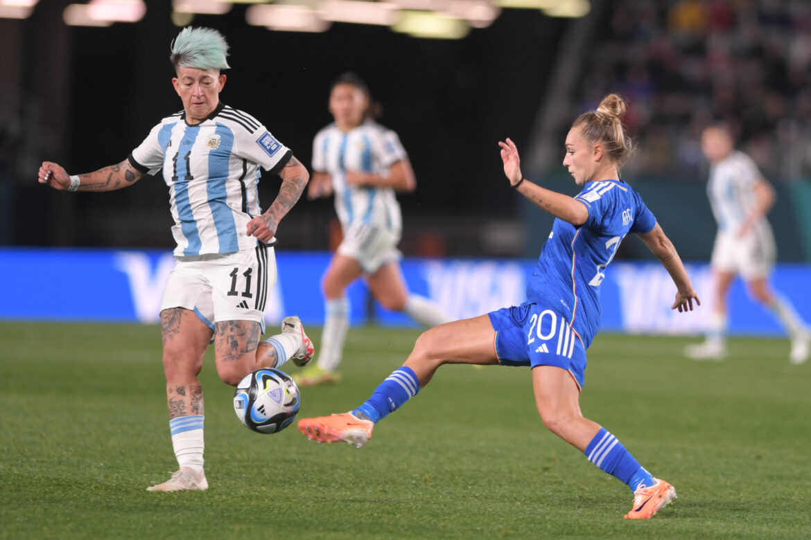 Argentina play Italy in Women's World Cup in Auckland, New Zealand, 2023
