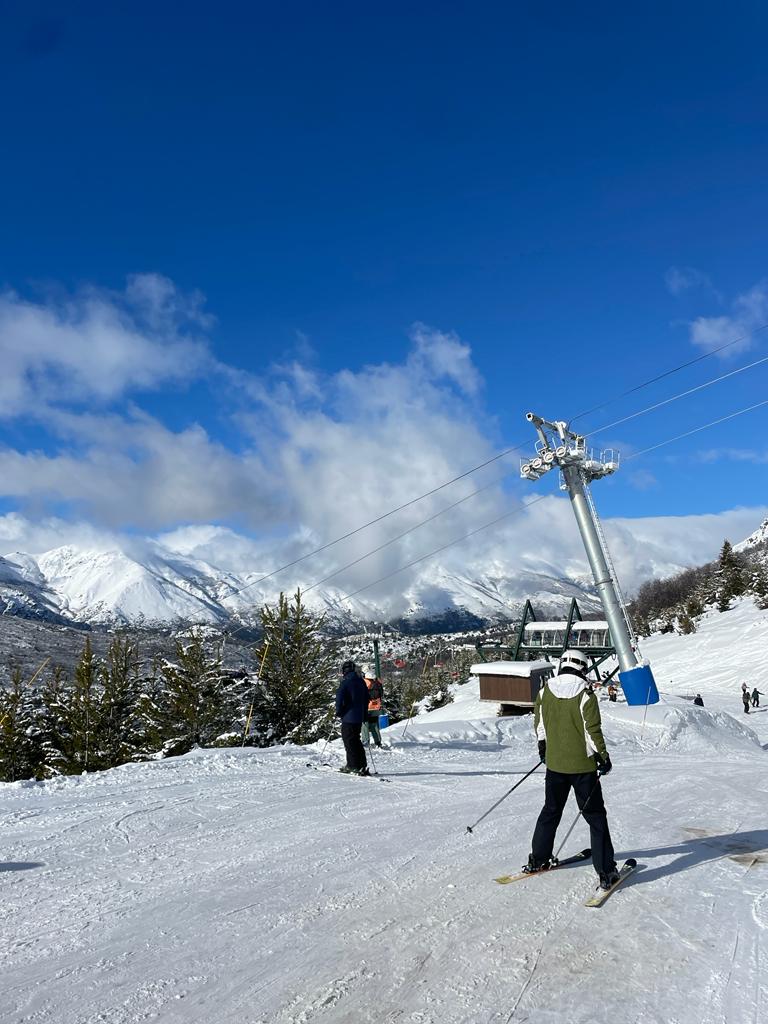 Skiers in Bariloche. Credit: Ella Jansen