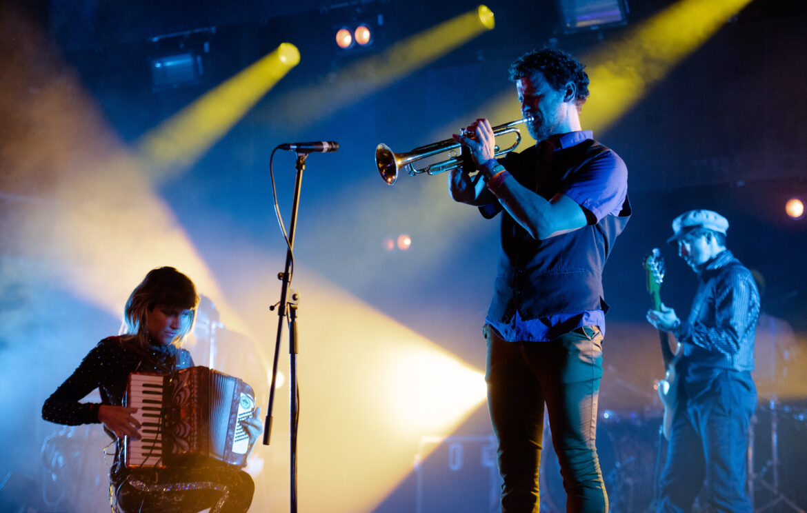 La Fanfarría del Capitán perform at Glastonbury 2023. Photo: Santiago Ropero