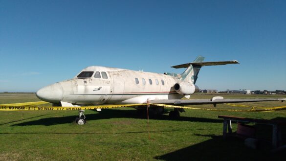 The Operation Condor plane at Montevideo's Melilla Airport. Photo: provided