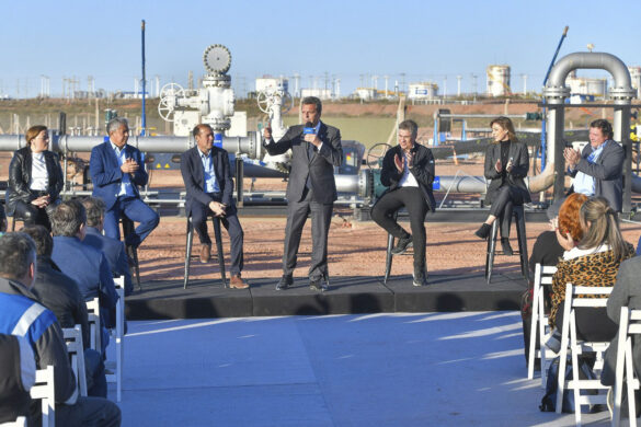 Sergio Massa made the announcement at Vaca Muerta. Credit: Télam