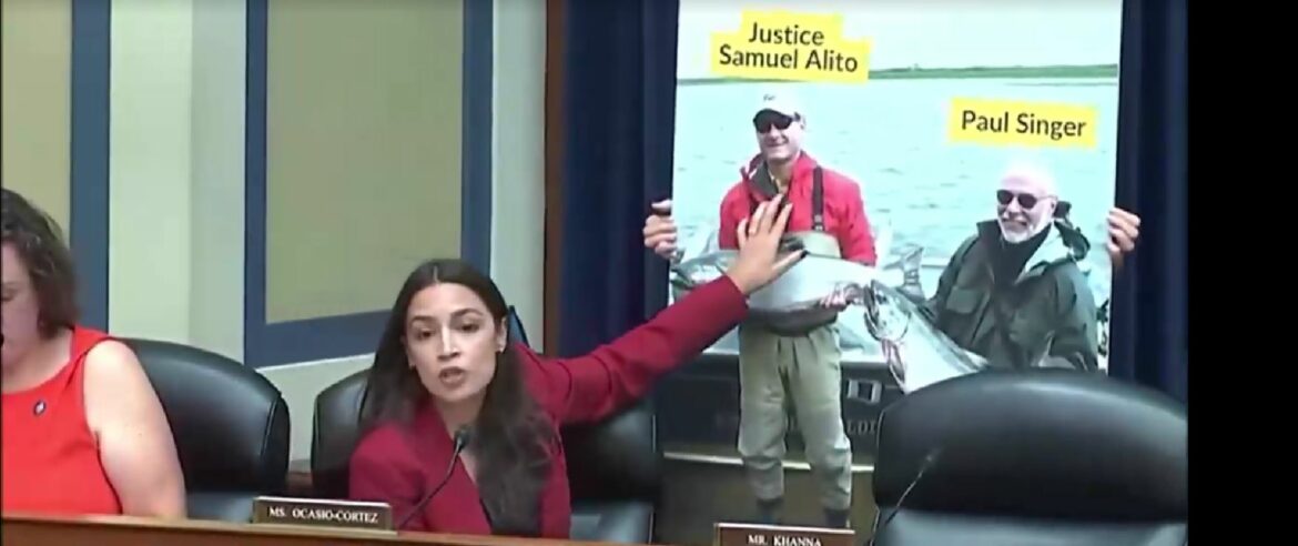 AOC accused US Supreme Court Justice Samuel Alito of corruption.