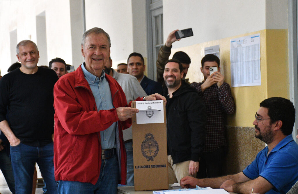Córdoba governor and presidential candidate, Juan Schiarett. Credit: Télam
