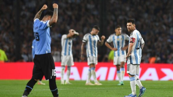 Argentina lost to Uruguay.