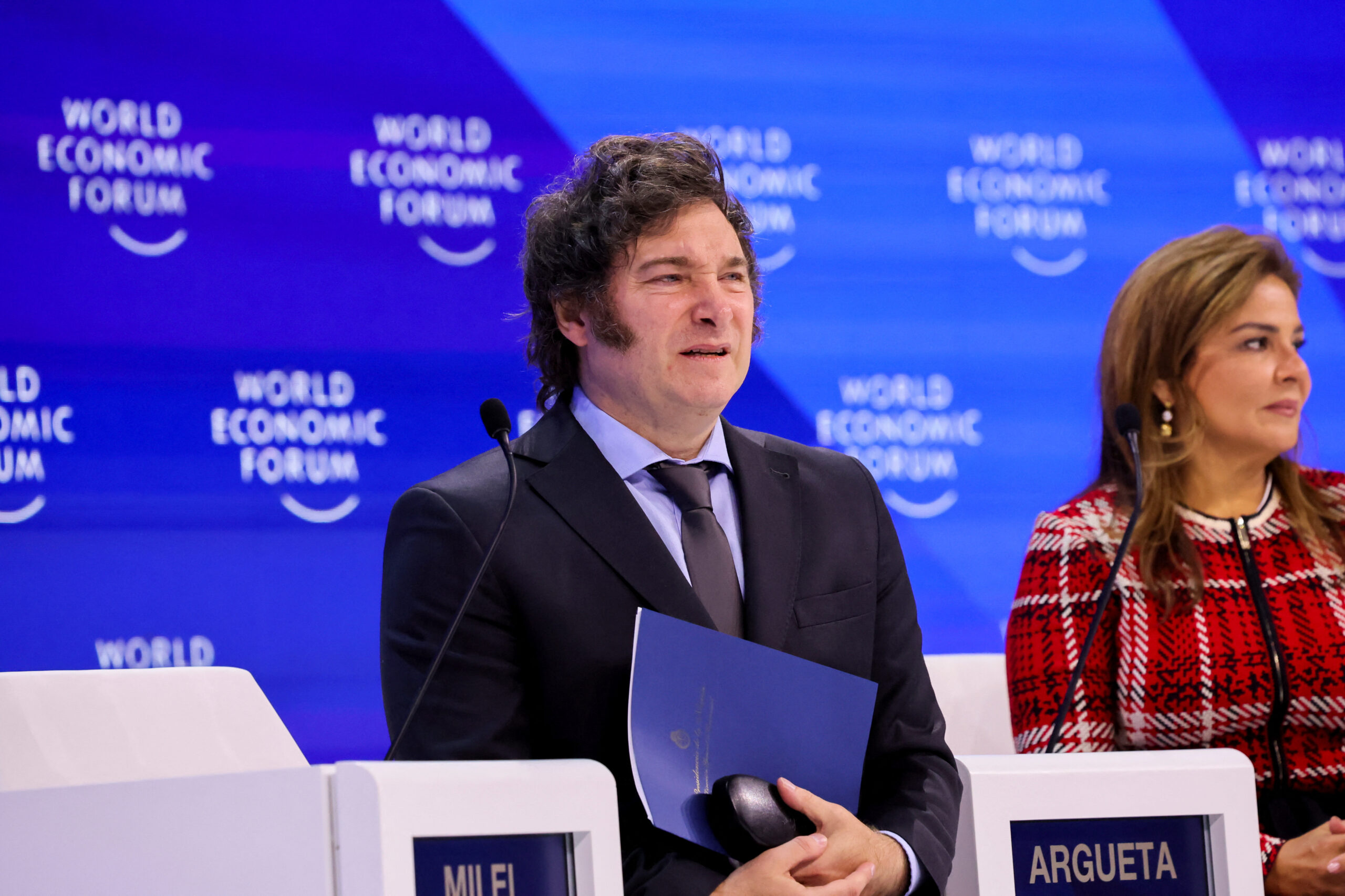 Milei makes fiercely anachronistic Davos debut