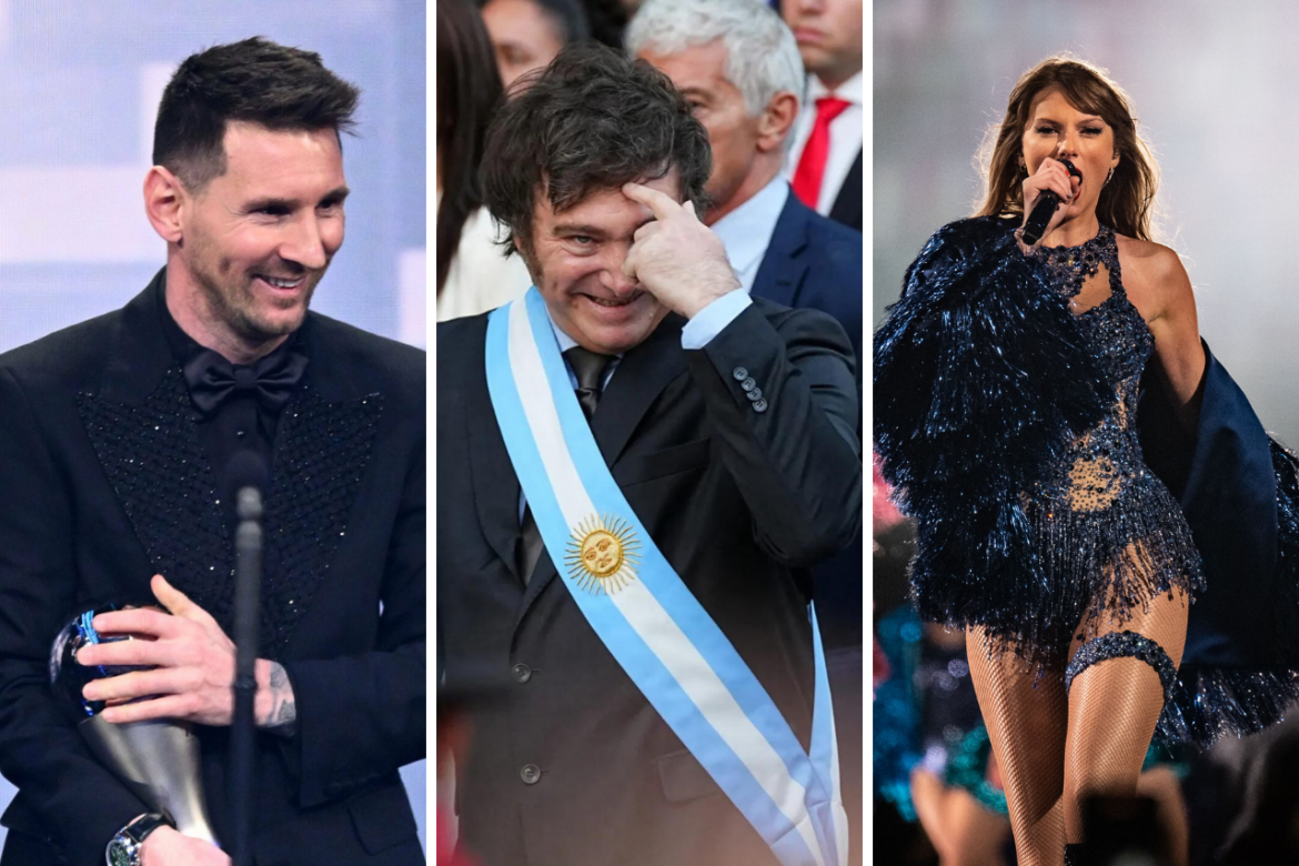 2023 retrospective Javier Milei lionel Messi Taylor Swift