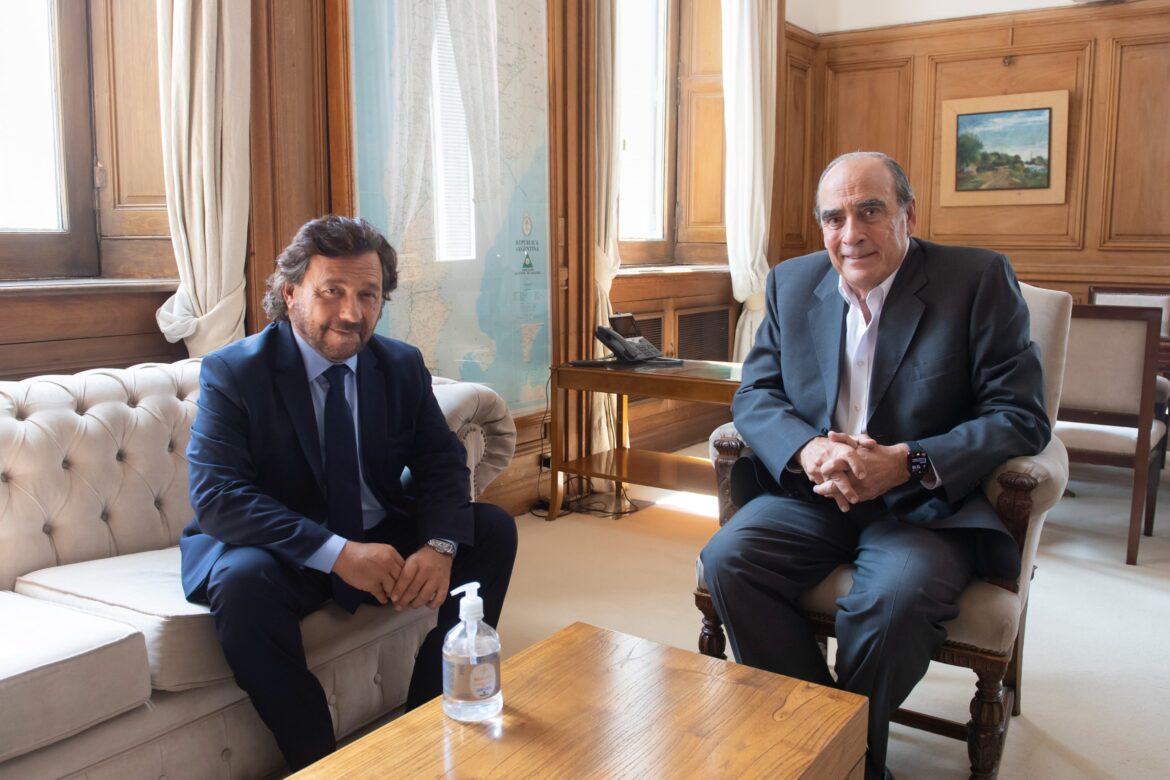 Gustavo Sáenz and Guillermo Francos. February 2024. Télam.