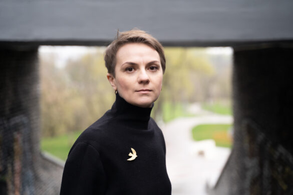 Nataliya Gumenyuk, Ukrainian conflict reporter. Photo by Oleksandr Popenko
