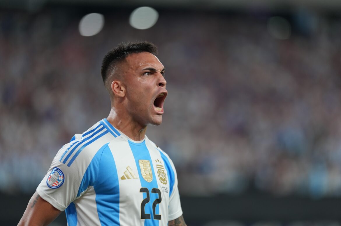 Lautaro Martínez scored the only goal against Chile. Credit: Selección Argentina X account