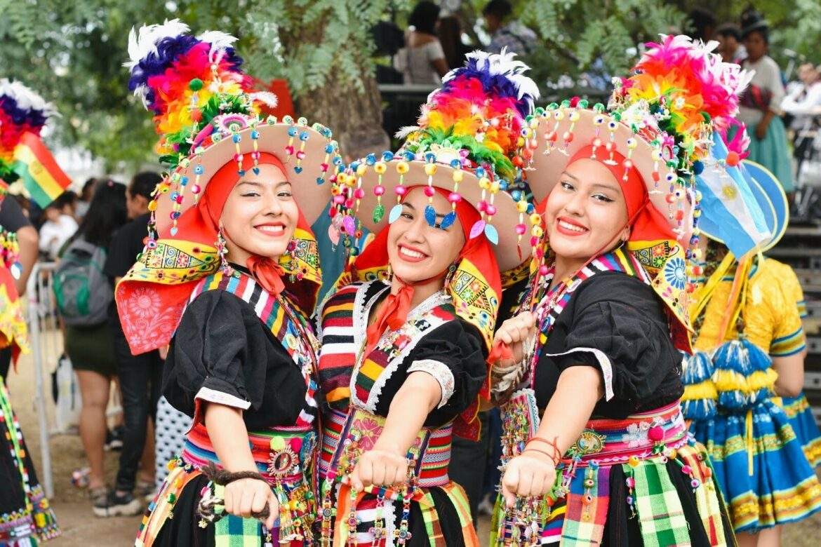 Traditional Bolivian dances at Buenos Aires Celebrates.