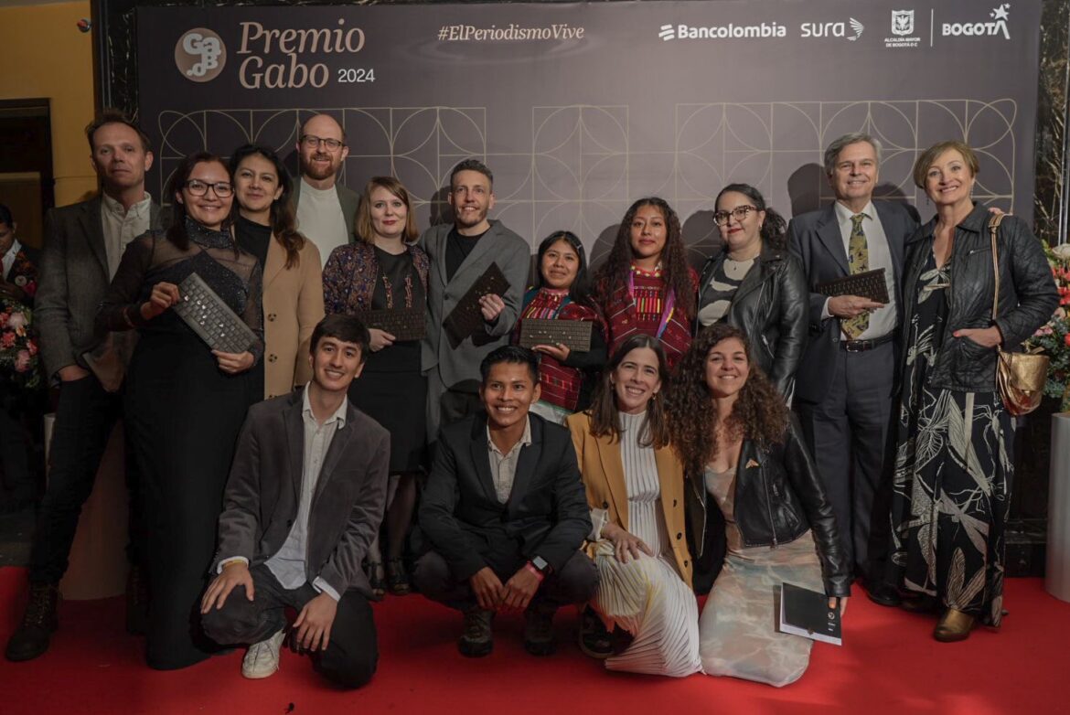 The winners of the 2024 Gabo Awards.