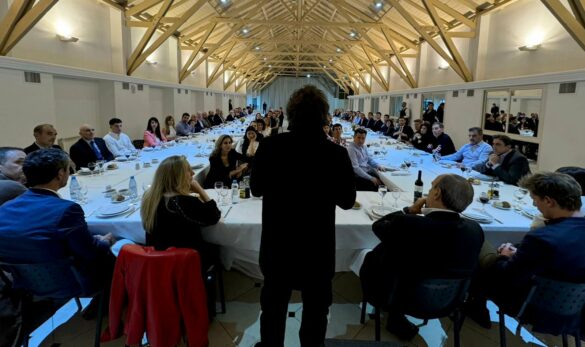 Milei and the 87 lawmakers at the asado.