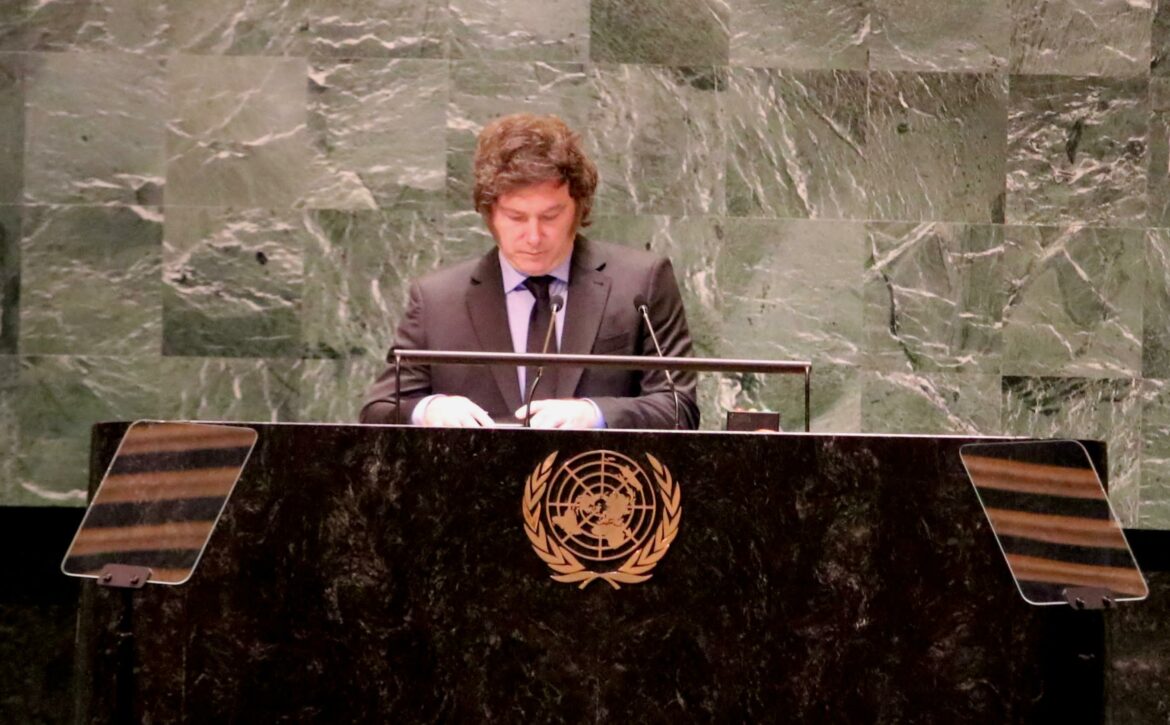 President Milei at the UN. Credit: Presidential Press Team