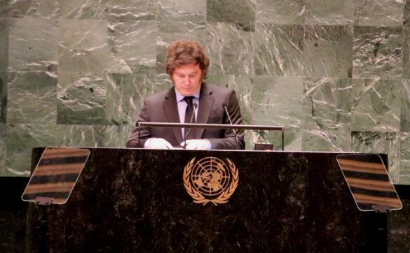 President Milei at the UN. Credit: Presidential Press Team