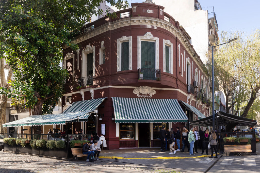 Don Julio's modest frontage. All images: Agustino Mercado for Parrilla Don Julio