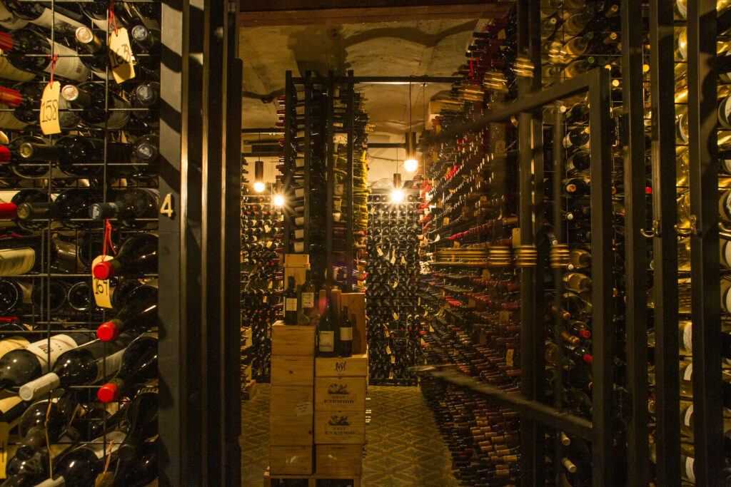 Don Julio's extensive wine cellar. Agustino Mercado for Parrilla Don Julio