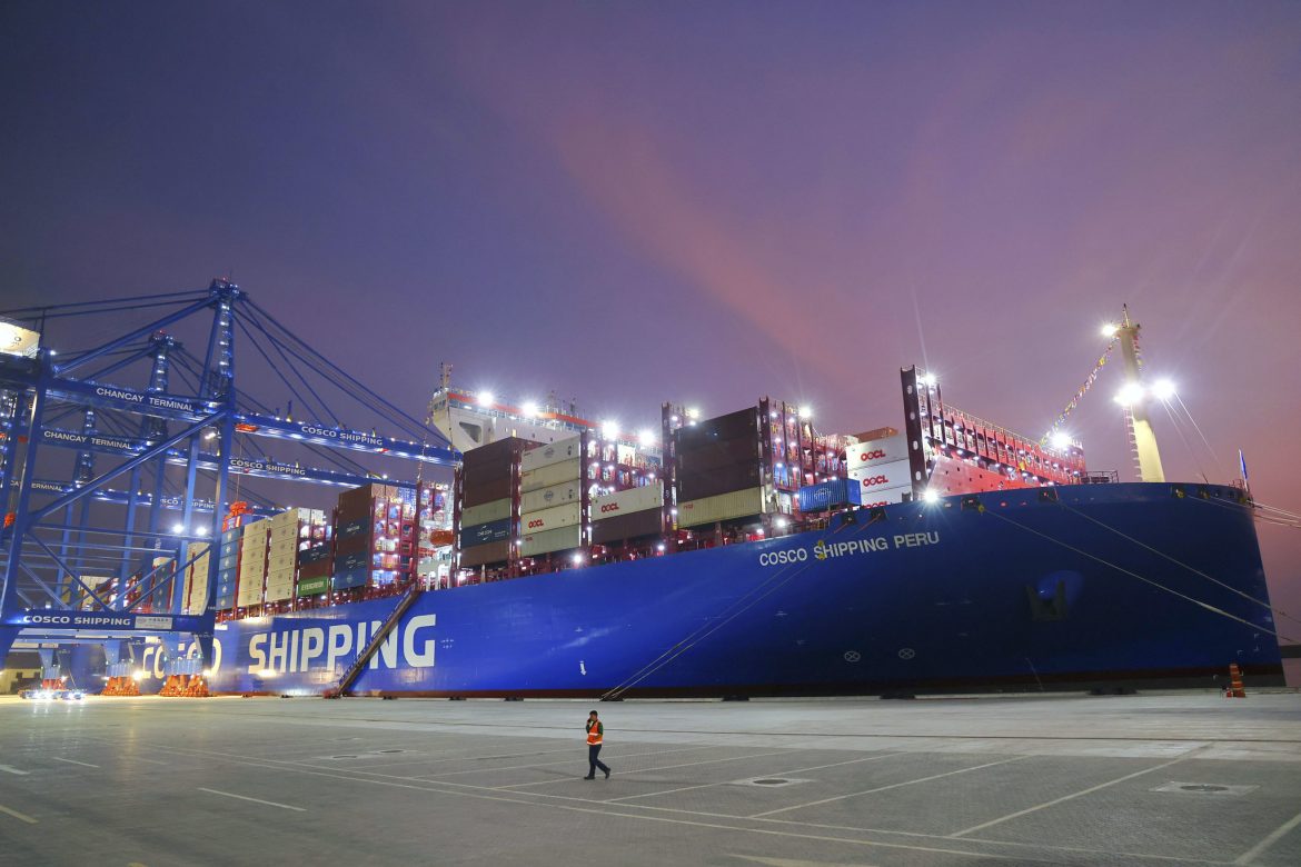 The Chancay Port. Credit: Presidency of Peru