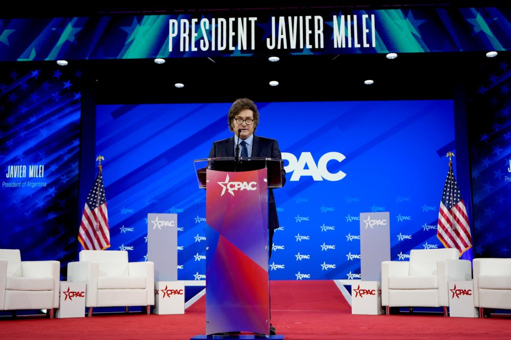 President Milei spoke at CPAC. Credit: Argentine Presidency.