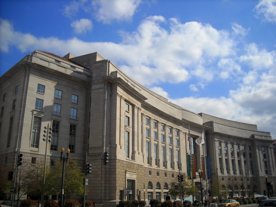 The Ronald Reagan Building in Washington DC. Credit: Wikipedia