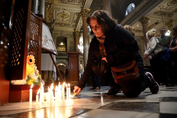 Pope Francis memorial. Credit: Mariano Fuchila