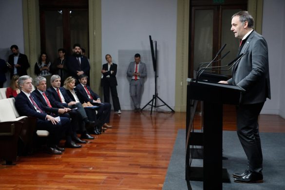 Adorni, Caputo, and Bausili. Credit: Presidential Press Office