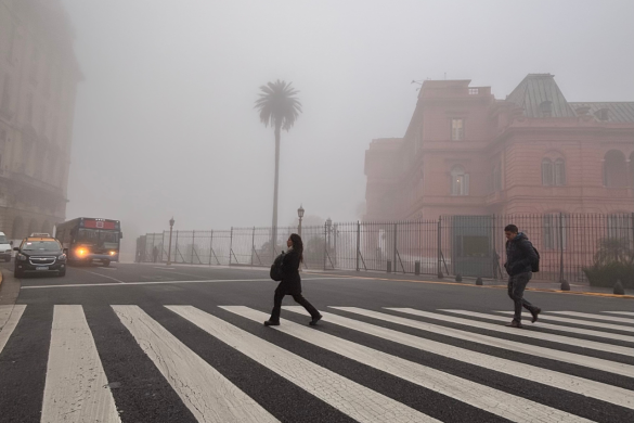 Casa Rosada fog. Credit: Lucila Cristallo
