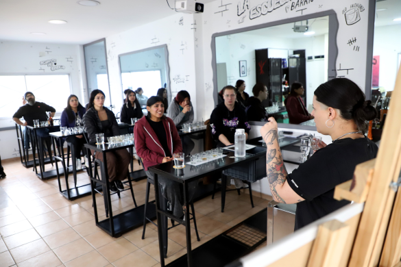 La Escuelita cocktail and bartending school in Barrio Padre Mugica