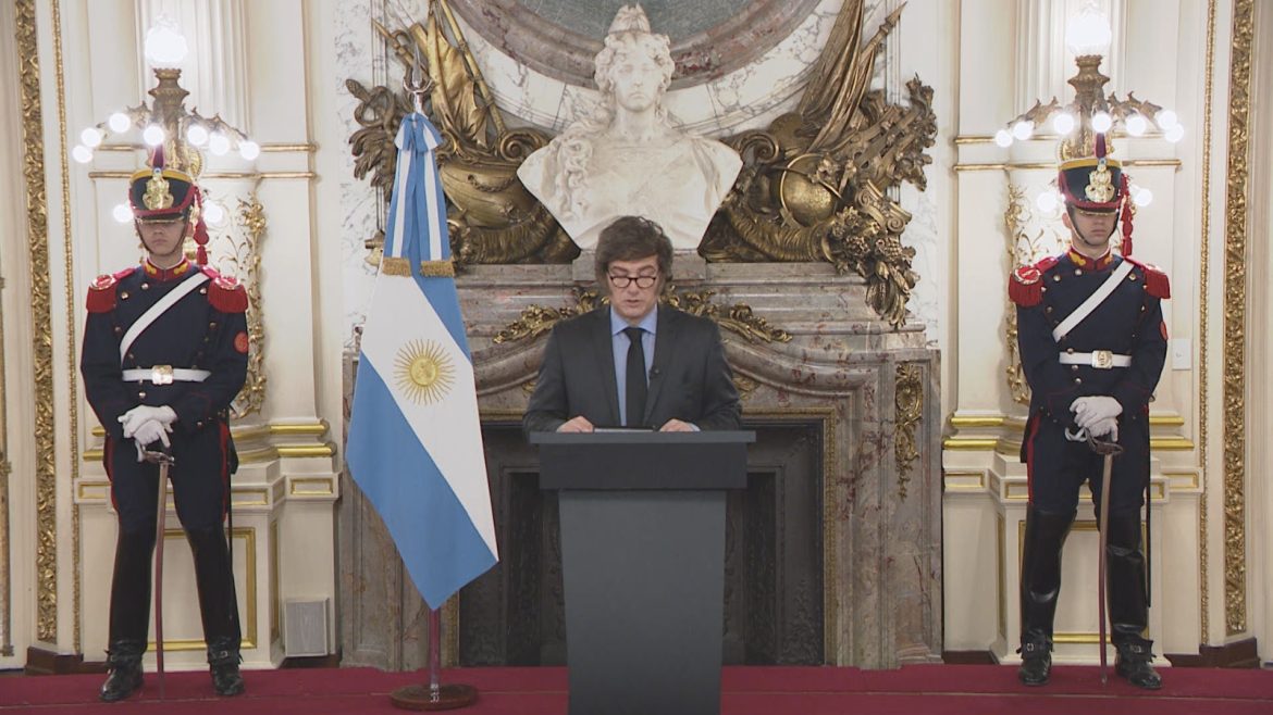 Milei presentation of 2026 budget.